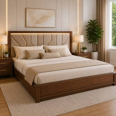 Premium Wooden King Size Bed with Storage by American Furnish for Modern Indian Bedrooms