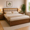 American Furnish premium wooden bed with storage for modern bedroom furniture in India