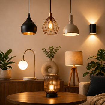  Modern LED lights collection for home décor with stylish wall lights, ceiling lights, pendant lamps, decorative lighting, and modern interior illumination for living room, bedroom, office, and contemporary spaces.