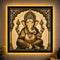 Modern LED wall frame for luxury living room décor with warm lighting and stylish wall design