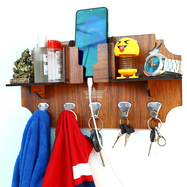 US DZIRE™ 809 Wooded key holder Sweet Home Flower Wood Key Holder