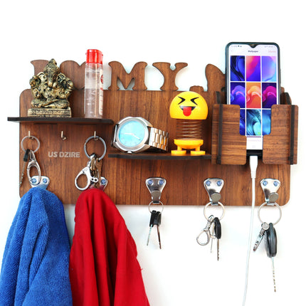 US DZIRE™ 821 Premium Key Holder For Home & Office Wood Key Holder