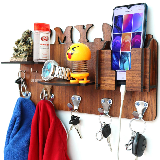 US DZIRE™ 821 Premium Key Holder For Home & Office Wood Key Holder