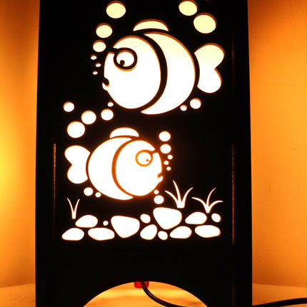 US DZIRE™ 612 Homes Decoretive Fish Tipe Table Light Lamp Decor Items,