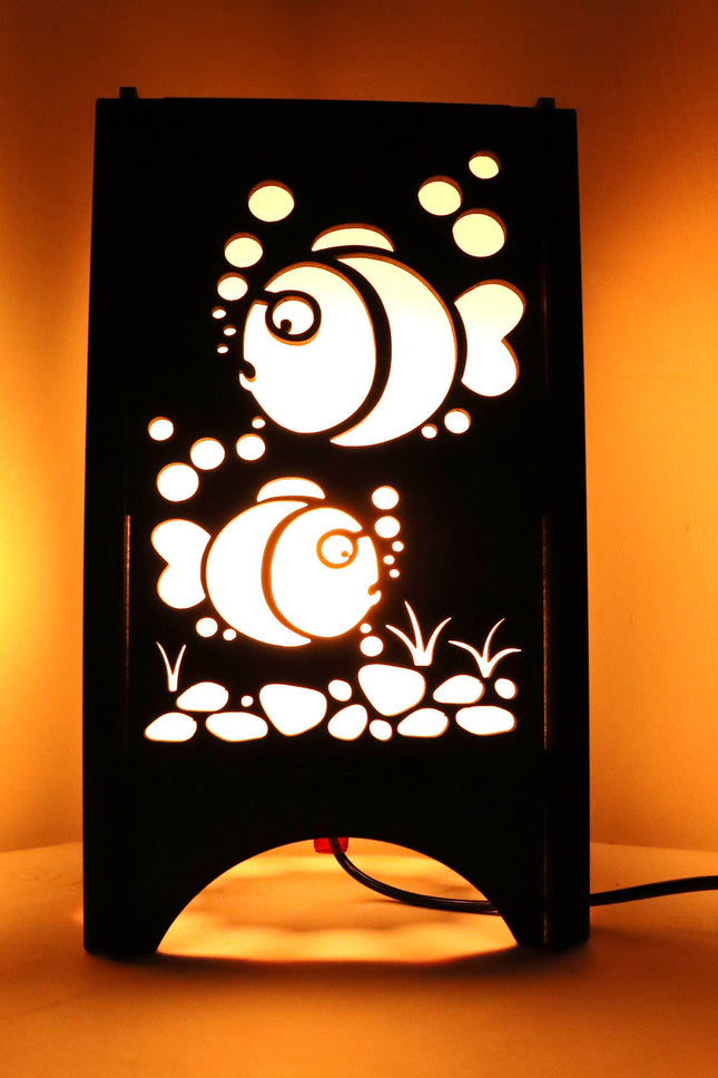 US DZIRE™ 612 Homes Decoretive Fish Tipe Table Light Lamp Decor Items,