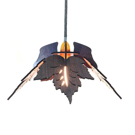 US DZIRE 155 Decoretive Wood Ceiling Pendant Light Shade Hand Weave Chandelier Style.