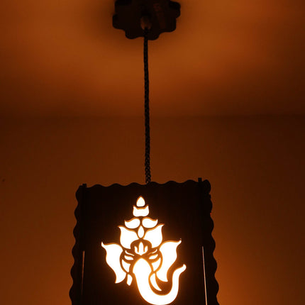 US DZIRE ™ 504 Fancy Wooden Ceiling Lights,Hanging Lamps,( With Gold Bulb )Ceiling Lamp pendant lamp shade For Living Room,Bedroom,Lobby,office,Restaurant,Dining Hall,Home decoration