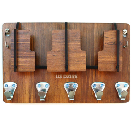 827 Antique Mobile Charging Stand Key Holder, Cloth Hanger Suitable for Wall Home Living Room, Key & Mobile Holder