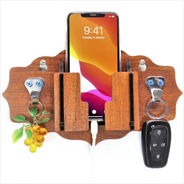 US DZIRE™ 1042 Wooded key holder Sweet Home Flower Wood Key Holder