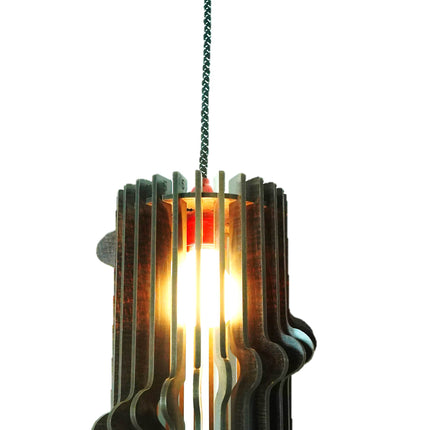 US DZIRE 165 Wooden  Ceiling Pendant Light Shade Hand Weave Chandelier Style.