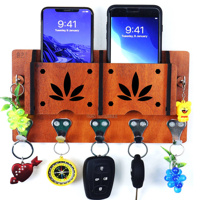 US DZIRE™ 18 Premium Key Holder For Home & Office Wood Key Holder