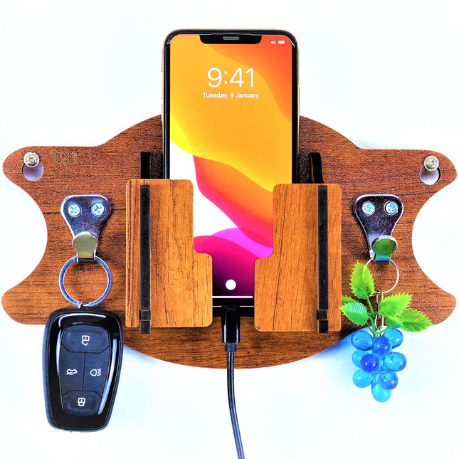 US DZIRE™ 1031 Wooded key holder Sweet Home Flower Wood Key Holder