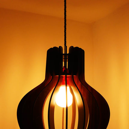 US DZIRE 454 Wooden Ceiling Pendant Light Shade  Chandelier Style.