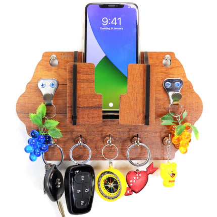 US DZIRE™ 1010 Premium Key Holder For Home Wood Key Holder