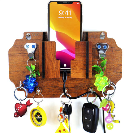 12    US DZIRE™ 1022 Premium Key Holder For Home & Office Wood Key Holder