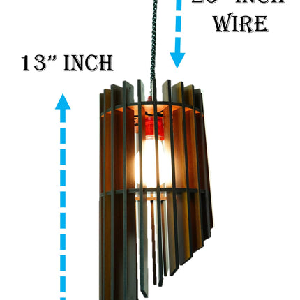 US DZIRE 408 Wooden Homes Decoretive Ceiling Pendant Light Shade Hand Weave Chandelier Style