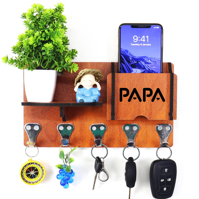 US DZIRE™ 1416 Wooded key holder Sweet Home Flower Wood Key Holder