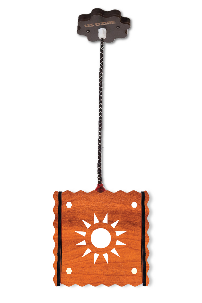 US DZIRE™ 551 Homes Elite Hanging Pendant Light Ceiling Lamp |Decor Items, Hanging Ceiling Decorative Roof Light Lamp for Home, Living Rooms, Bedroom, Hall, Indoor Outdoor (Bulb Included) Chandelier Ceiling Lamp  (Brown)