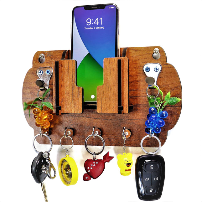 US DZIRE™ 1061 Wooded key holder Sweet Home Flower Wood Key Holder