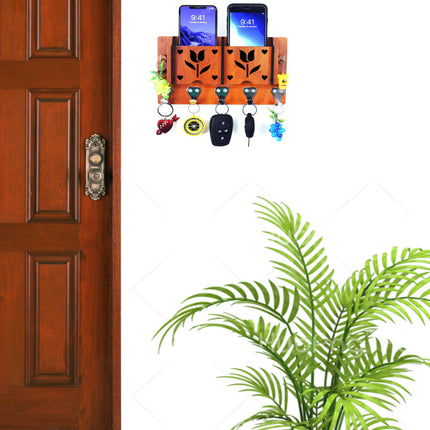 US DZIRE™ 34 Decorative Key Hanger (Brown) Wood Key Holder