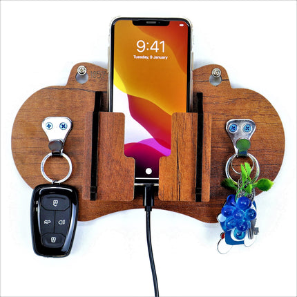 US DZIRE™ 1057 Decorative Key Hanger (Brown) Wood Key Holder