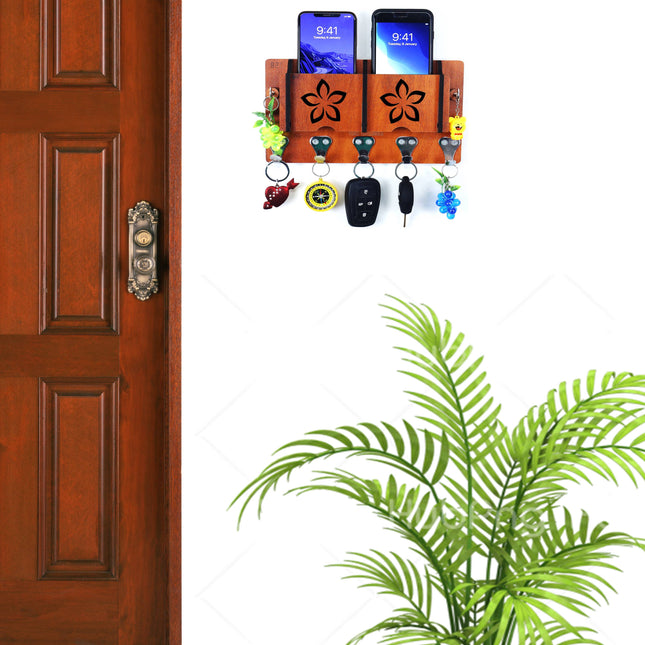 US DZIRE™ 6 Premium Key Holder For Home & Office Wood Key Holder