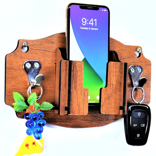 US DZIRE™ 1049 Wooded key holder Sweet Home Flower Wood Key Holder