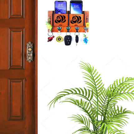 US DZIRE™ 37 Wooded key holder Sweet Home Flower Wood Key Holder