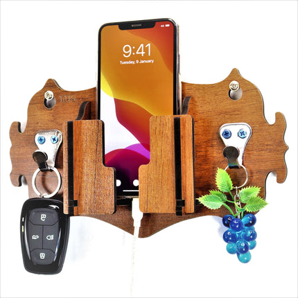 US DZIRE™ 1016 Wooded key holder Sweet Home Flower Wood Key Holder