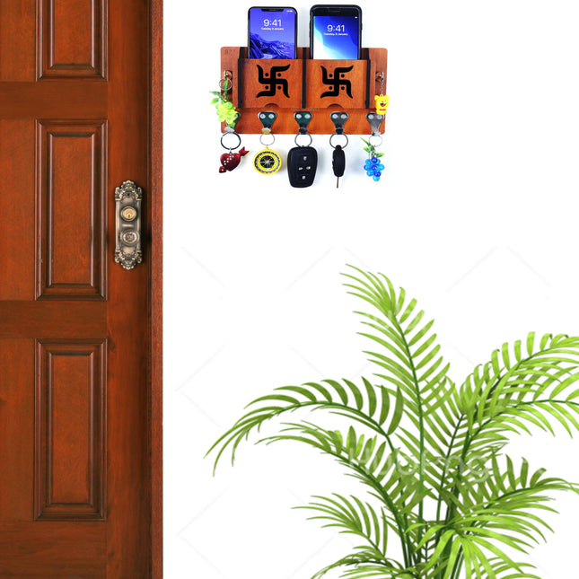 US DZIRE™ 10 Wooded key holder Sweet Home Flower Wood Key Holder