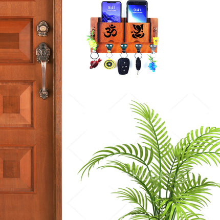 US DZIRE™ 40 Premium Key Holder For Home & Office Wood Key Holder {7 Hooks}