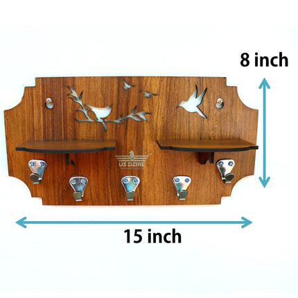 US DZIRE™ 807 Premium Key Holder For Home & Office Wood Key Holder