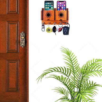 US DZIRE™ 213 Wooded key holder Sweet Home Flower Wood Key Holder