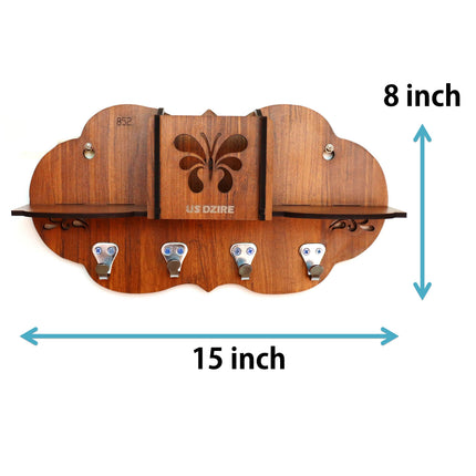 US DZIRE™ 852 Premium Key Holder For Home & Office Wood Key Holder