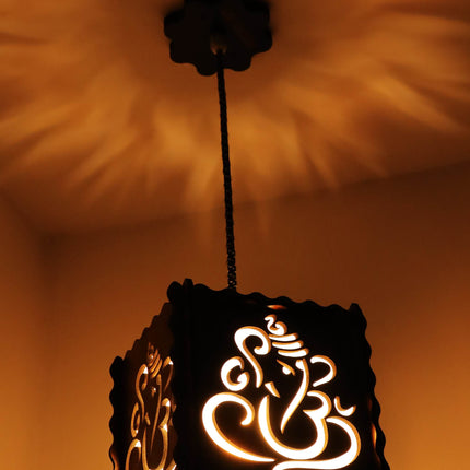 US DZIRE 509 ™ Sri Ganesh Ji Homes Elite Hanging Pendant Light Ceiling Lamp |Decor Items, Hanging Ceiling Decorative Roof Light Lamp for Home,