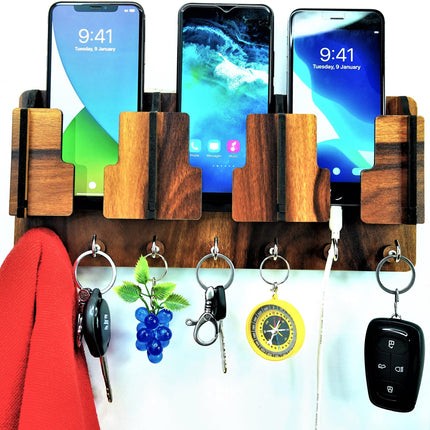 US DZIRE™ 1105 Decorative Key Hanger (Brown) Wood Key Holder