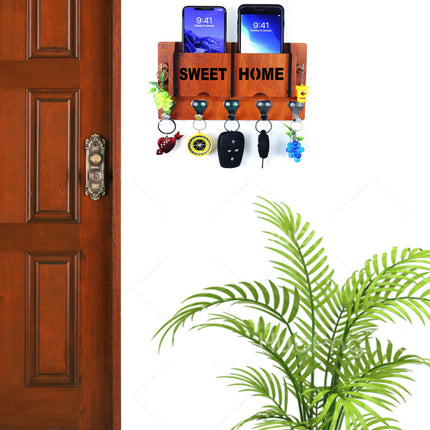 US DZIRE™ 12 Premium Key Holder For Home & Office Wood Key Holder