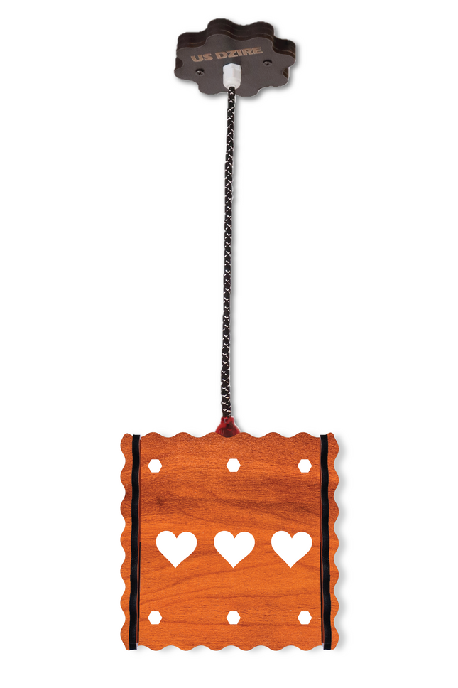 US DZIRE™ 564 Wooden Style Hanging Lamp Creative Pendant Light Lamp for Room,Foyer,Hallway Pendants Ceiling Lamp