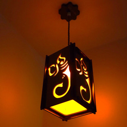 US DZIRE 423 wood Ceiling Pendant Light Shade Hand Weave Chandelier Style.