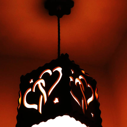 US DZIRE™ 522 Homes Elite Hanging Pendant Light Ceiling Lamp |Decor Items, Hanging Ceiling Decorative Roof Light Lamp for Home, Living Rooms, Bedroom, Hall, Indoor Outdoor (Bulb Included) Chandelier Ceiling Lamp  (Brown)
