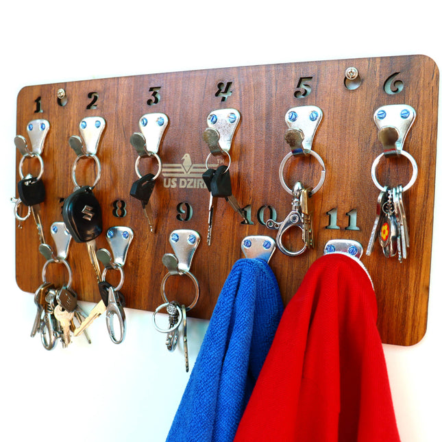 US DZIRE™ 826 Decorative Key Hanger (Brown) Wood Key Holder