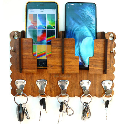 US DZIRE™ 833 Decorative Key Hanger (Brown) Wood Key Holder