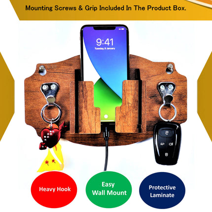 US DZIRE™ 1049 Wooded key holder Sweet Home Flower Wood Key Holder