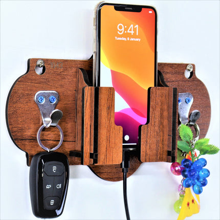 US DZIRE™ 1043 Wooded key holder Sweet Home Flower Wood Key Holder