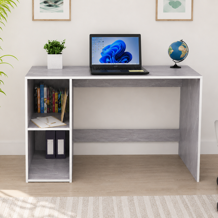 Study Laptop Computer Table with Storage Shelf for Home Office, Students & Work