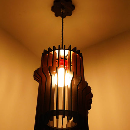 US DZIRE™ 465 Wooden Ceiling Pendant Light Shade  Chandelier Style.