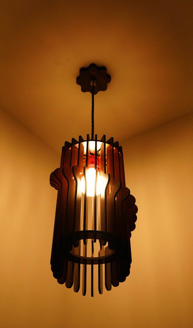 US DZIRE™ 465 Wooden Ceiling Pendant Light Shade  Chandelier Style.