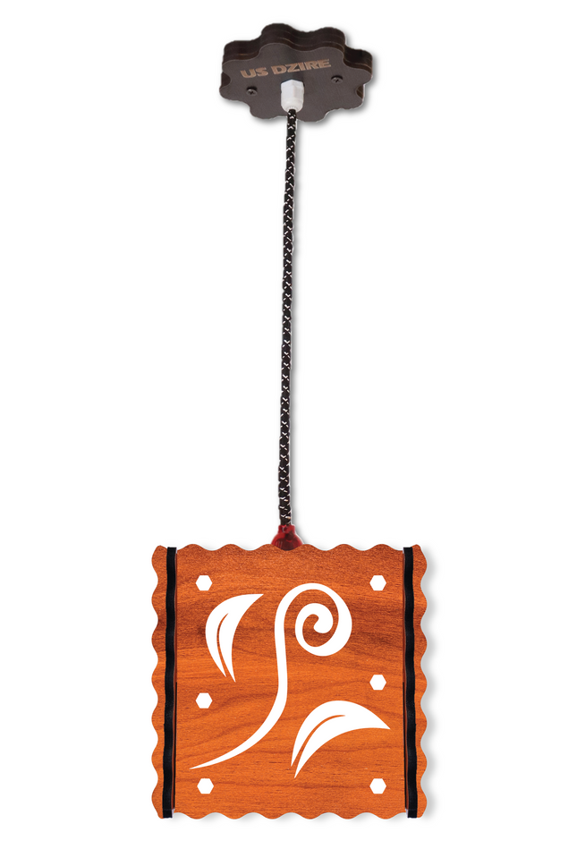 US DZIRE™ 583  Homes Elite Hanging Pendant Light Ceiling Lamp |Decor Items, Hanging Ceiling Decorative Roof Light Lamp for Home, Living Rooms, Bedroom, Hall, Indoor Outdoor (Bulb Included) Chandelier Ceiling Lamp  (Brown)