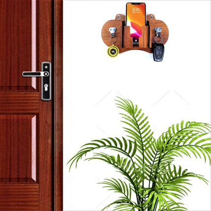 US DZIRE™ 1057 Decorative Key Hanger (Brown) Wood Key Holder