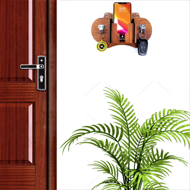 US DZIRE™ 1057 Decorative Key Hanger (Brown) Wood Key Holder